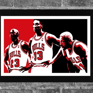 Chicago Bulls Michael Jordan Scottie Pippen Dennis Rodman 