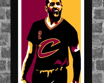 Cleveland Cavaliers Kyrie Irving Portrait Sports Print Art 11x17 inches