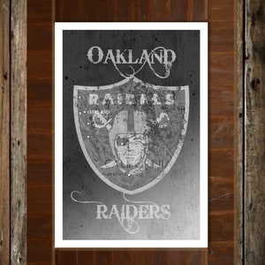 Oakland California Map Topographical Sports Print Art 11x17