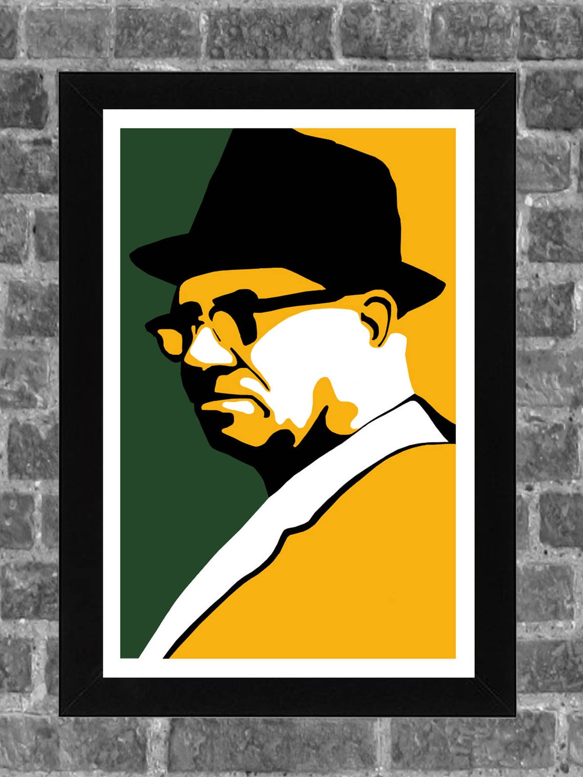 Green Bay Vince Lombardi Portrait Sports Print Art 11x17 Etsy