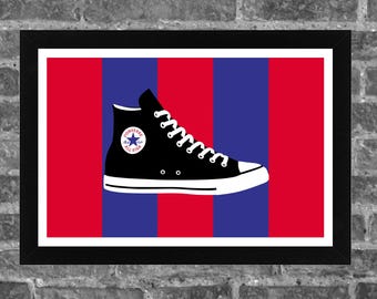 Chuck Taylor Converse All Star Shoe Basketball Sports Print Art 17x11 inches