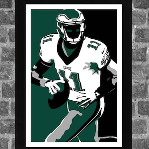 Philadelphia Carson Wentz Portrait Sports Print Art 11x17
