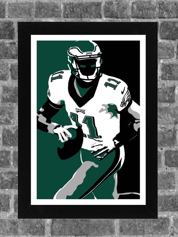 Philadelphia Carson Wentz Sports Print Art 11x17 | Etsy