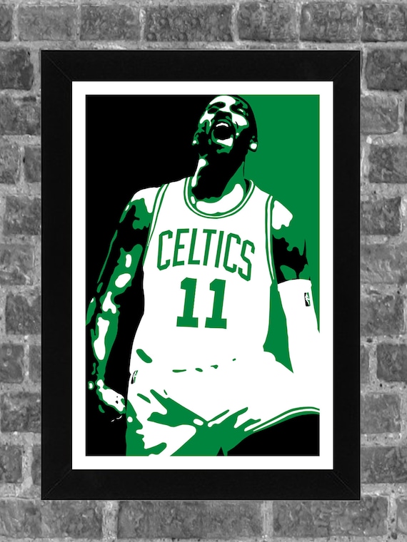 Boston Celtics Kyrie Irving Portrait Sports Print Art 11x17