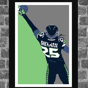 Seattle Richard Sherman Sports Print Art 11x17