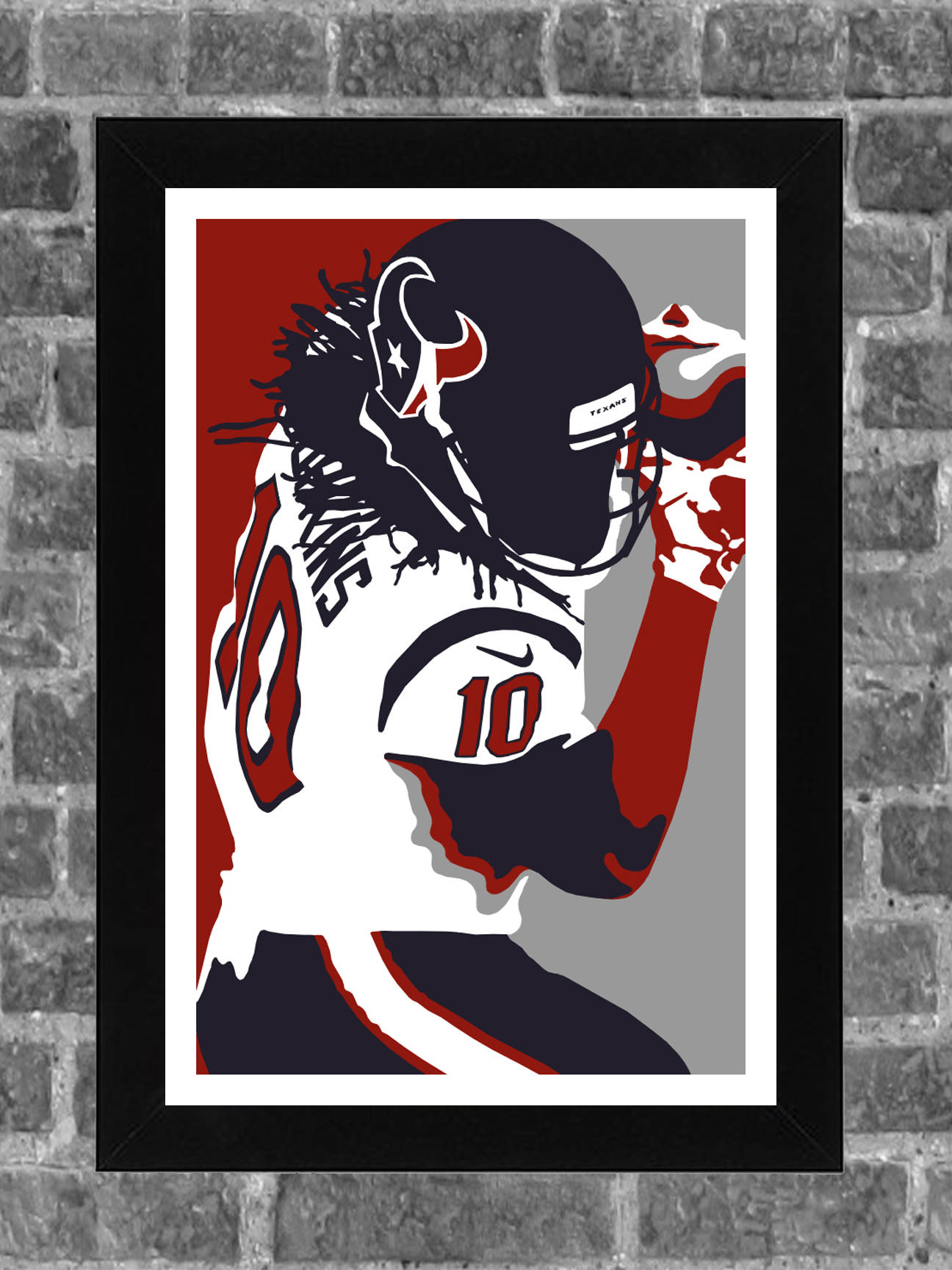 Houston Deandre Hopkins Portrait Sports Print Art 11x17