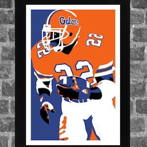 Florida Gators Emmitt Smith Portrait Sports Print Art 11x17 inches