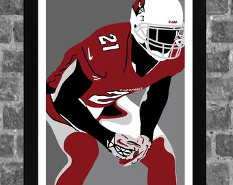 Arizona Patrick Peterson Portrait Sports Print Art Cardinals 11x17 inches