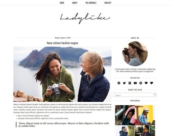 Ladylike - Blogger Template - Responsive Modern  Minimalist blogger template - creativeworkerbee