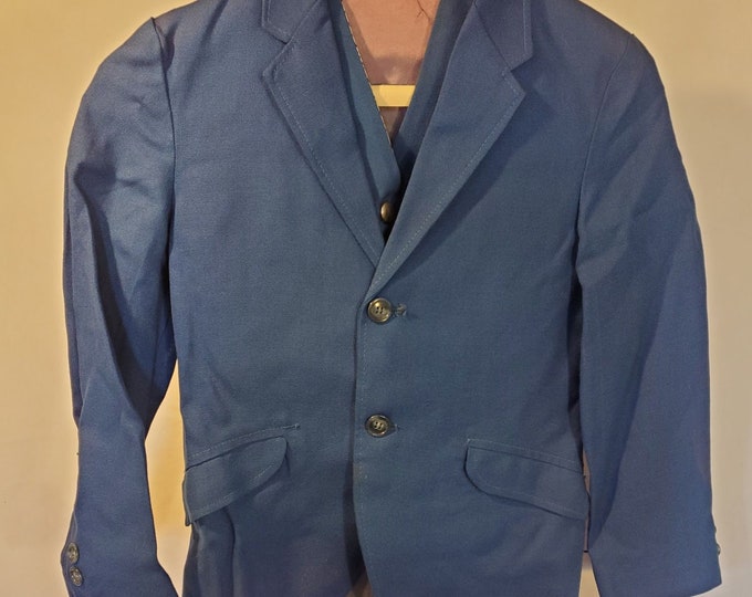 Vintage Boys 3 Piece Suit, Vintage Blue Boys' Suit, Size 8 Boys Suit Etsy