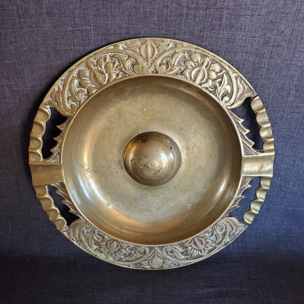 Korean Brass Ashtray Etsy