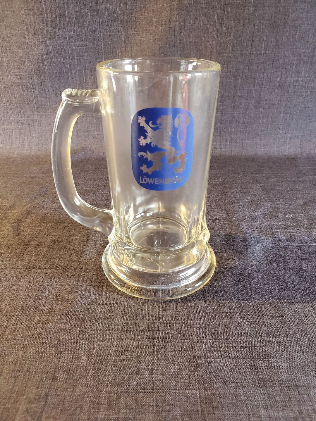 Lowenbrau Beer Mug Lowenbrau Glass Beer Mug Collectible Etsy
