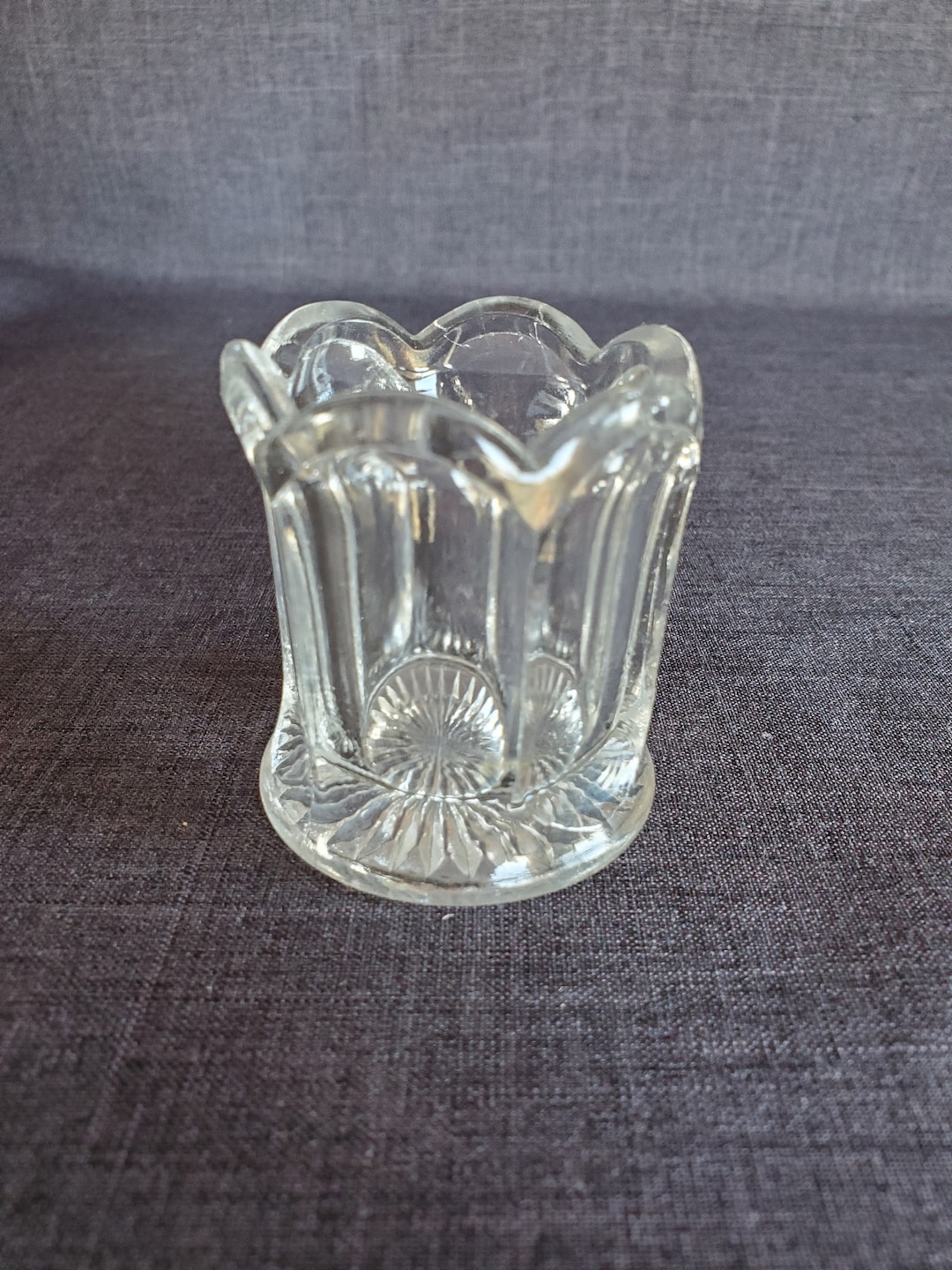 Vintage EAPG Toothpick Holder Pressed Glass Toothpick Holder Etsy