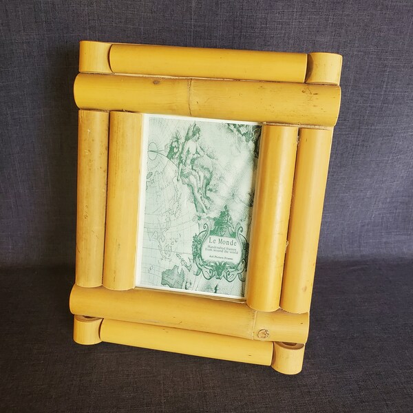 Bamboo Picture Frame Etsy