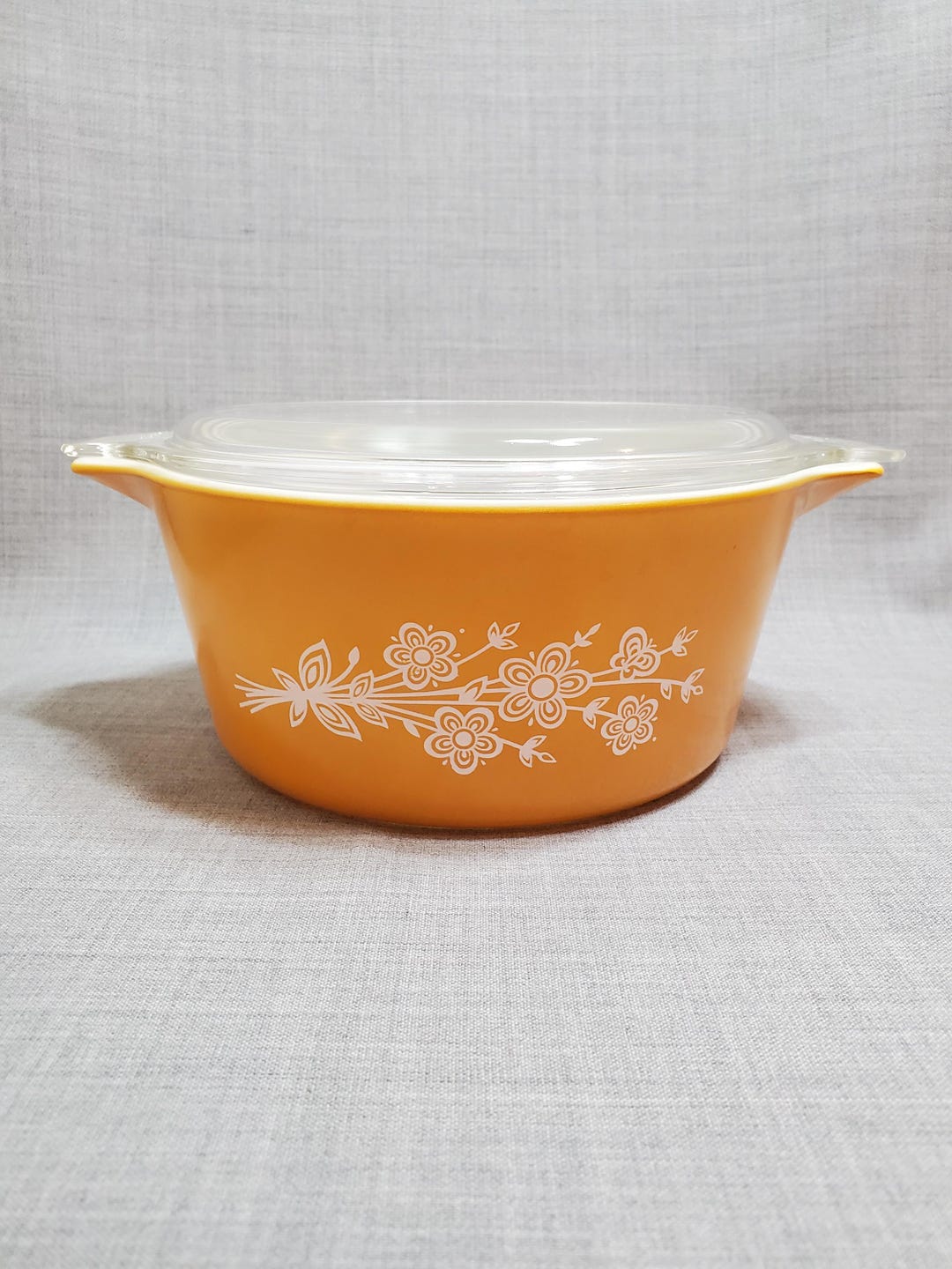 Pyrex Butterfly Gold Casserole, 1 1/2 Qt. Pyrex Casserole, Vintage ...