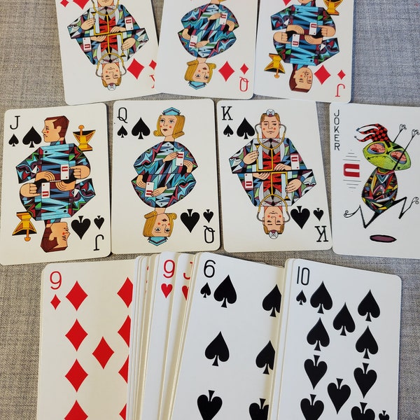 Vintage Playing Cards Etsy