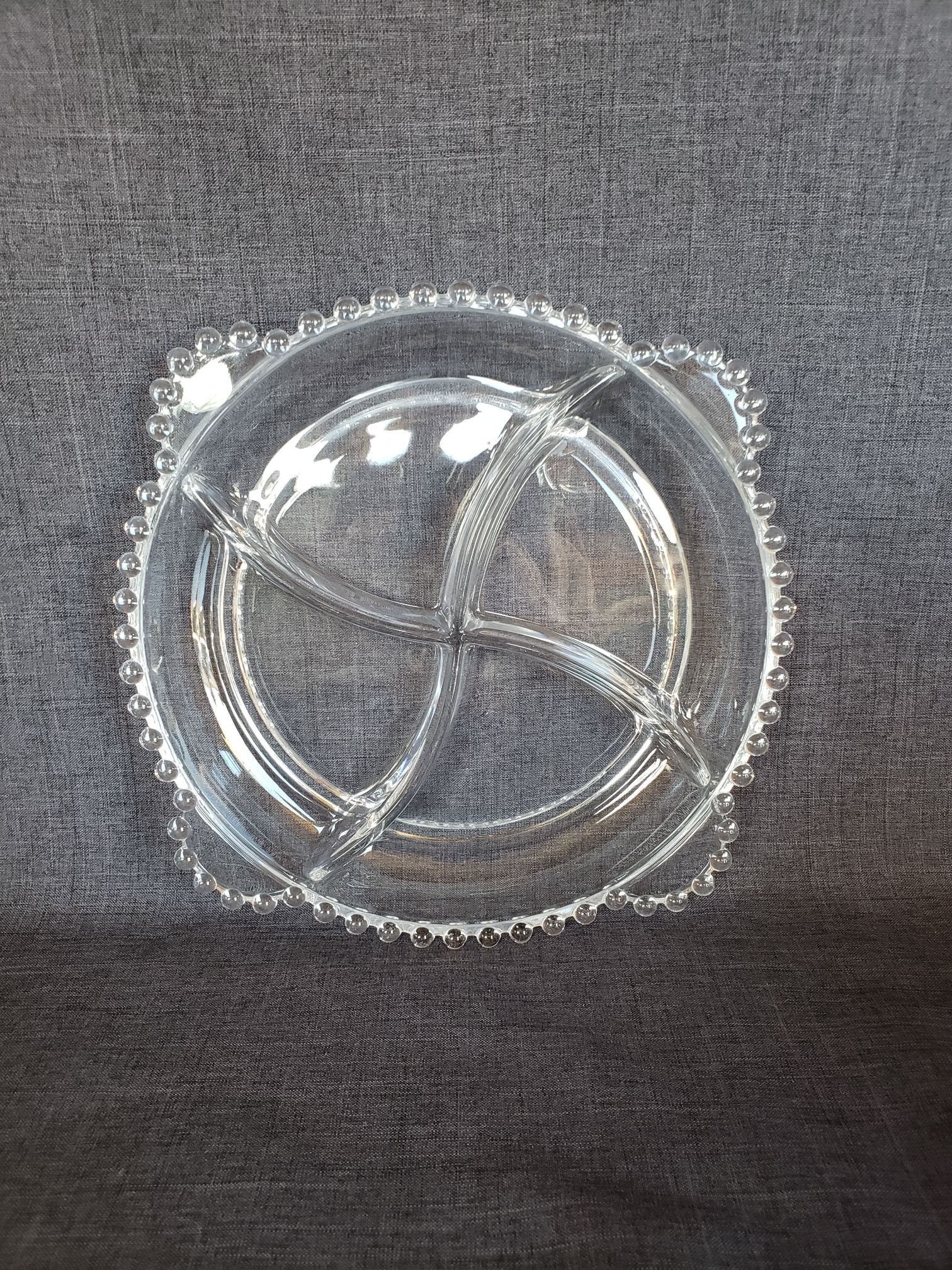 Vintage Candlewick Divided Serving Tray Candlewick Glass Etsy