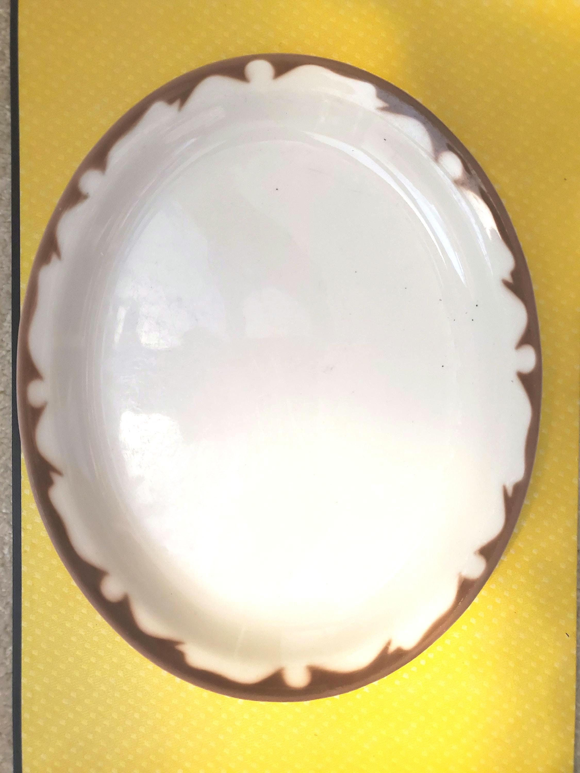 Vintage Buffalo China Platter, 8 X 9 3/4 In. Buffalo China