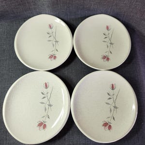 Set of 4 Duet Bread & Butter Plates by Franciscan, Duet Pattern Bread and Butter Plates by Franciscan, 6.5 in.
