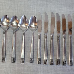 Set of 12 Cook O Matic Stainless Steel Flatware, Stainless Steel Flatware Mid-Century Flatware