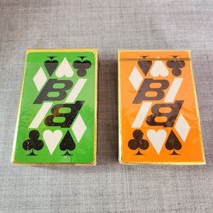 2 Decks of Vintage Playing Cards, Vintage Card Game, Vintage Playing Cards, Braniff Airlines Vintage Playing Cards
