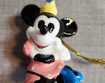 Minnie Mouse Schmid Ornament Figurines, Schmid Ceramic Minni Mouse Figurine
