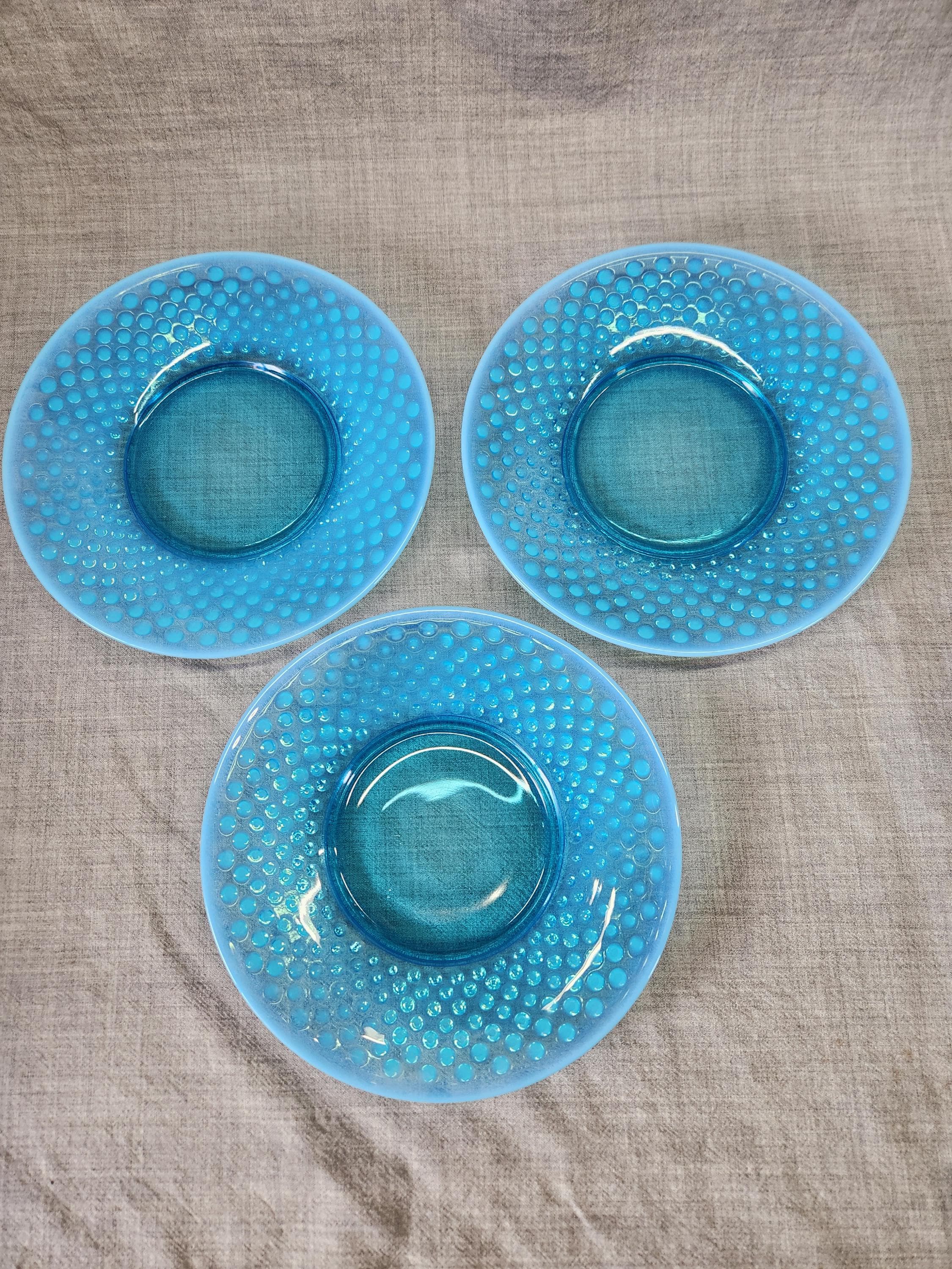 フェントン ブルーボウル Fenton Blue Opalescent - Etsy