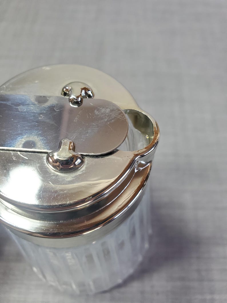 Vintage Syrup Dispenser, Ribbed Syrup Carafe, Vintage Glass Syrup