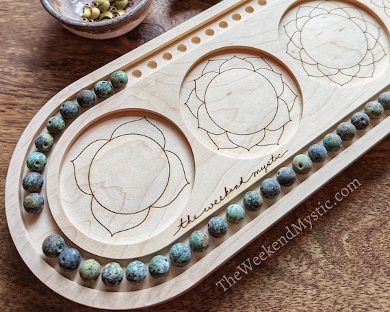 Bamboo Bracelet Beading Board(measurement in inches) – BeadsVenture