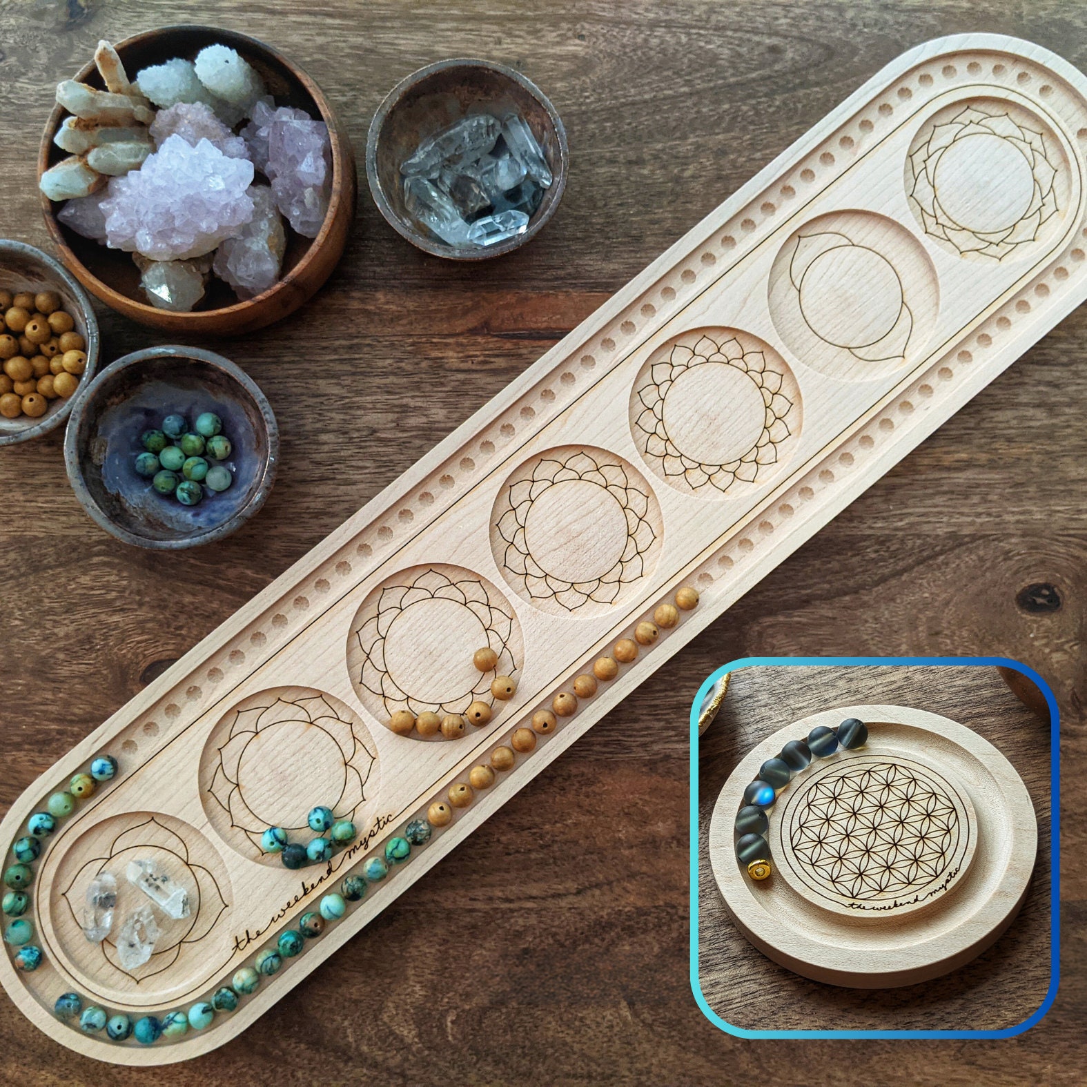 Beading Board Tray , Crafting Tool Craft Supplies , Velvet Flock Bead  Holder , Necklace Form Tray for DIY Beaded Keychains Lanyards