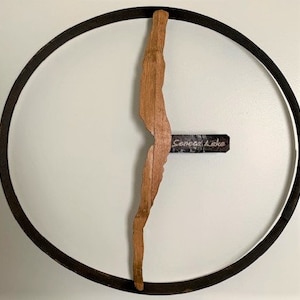 Seneca Lake Cutout Hoop Wall Hanging