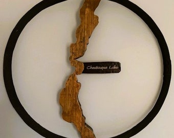 Chautauqua Lake Cutout Hoop Wall Hanging