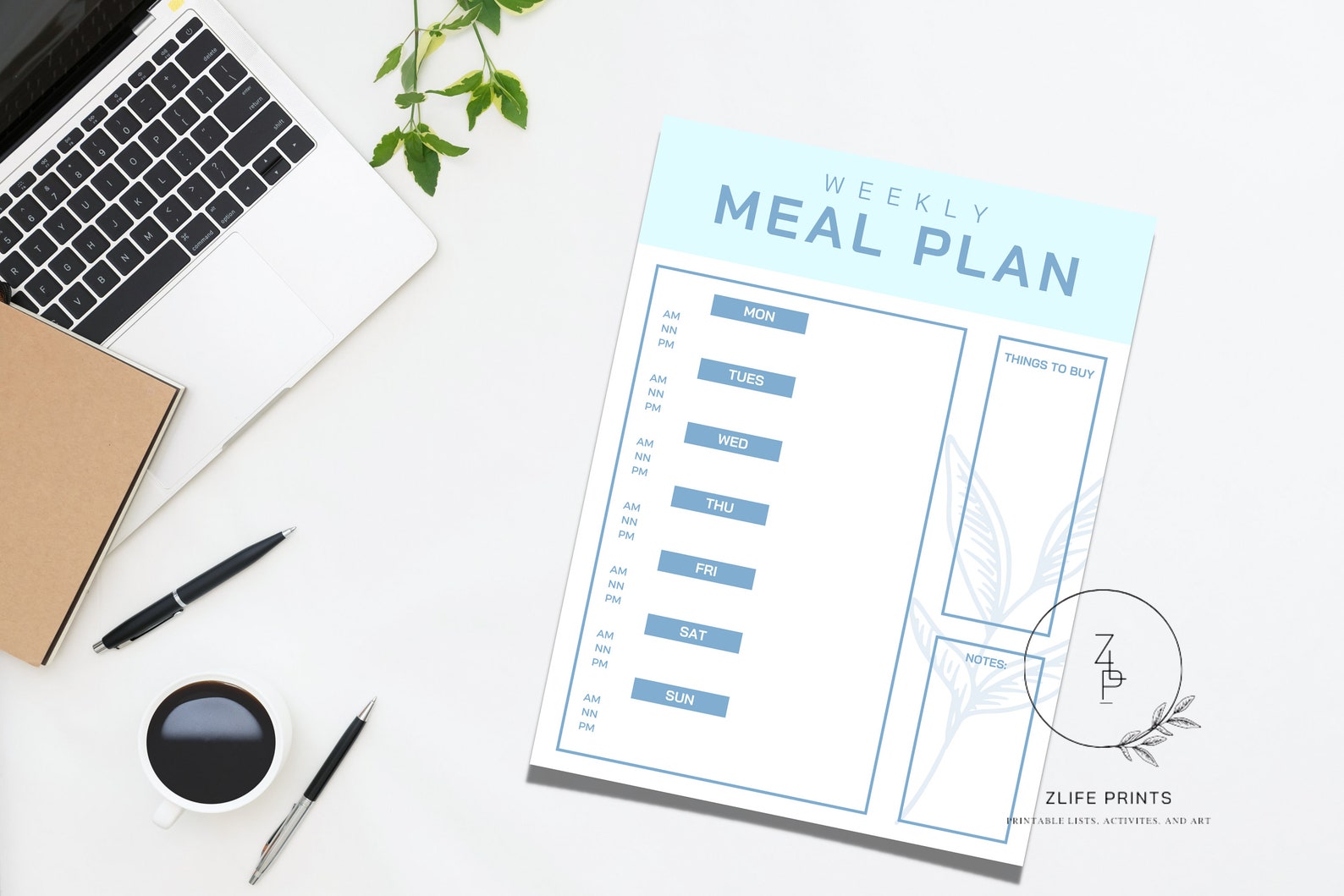 Printable Weekly Meal Planner - Etsy
