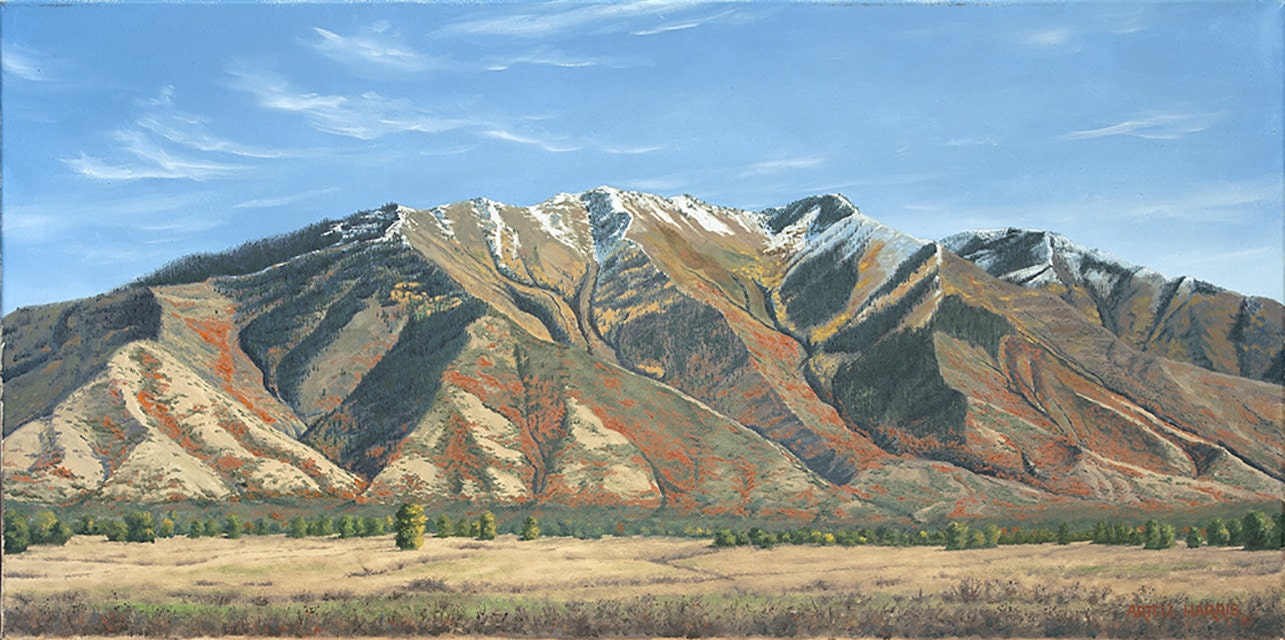 Maple Mountain Mapleton Utah. Gicle'e Print of Original Etsy