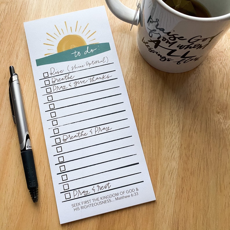 Magnetic Notepad Catholic Notepad To-Do List