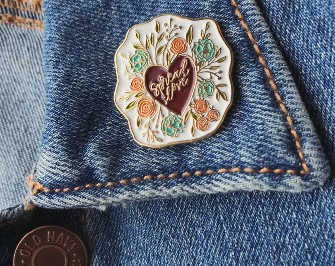 Catholic Jewelry | Catholic Enamel Pin |  Spread Love Enamel Pin | Stocking Stuffer | Confirmation Gift | Gifts for Her