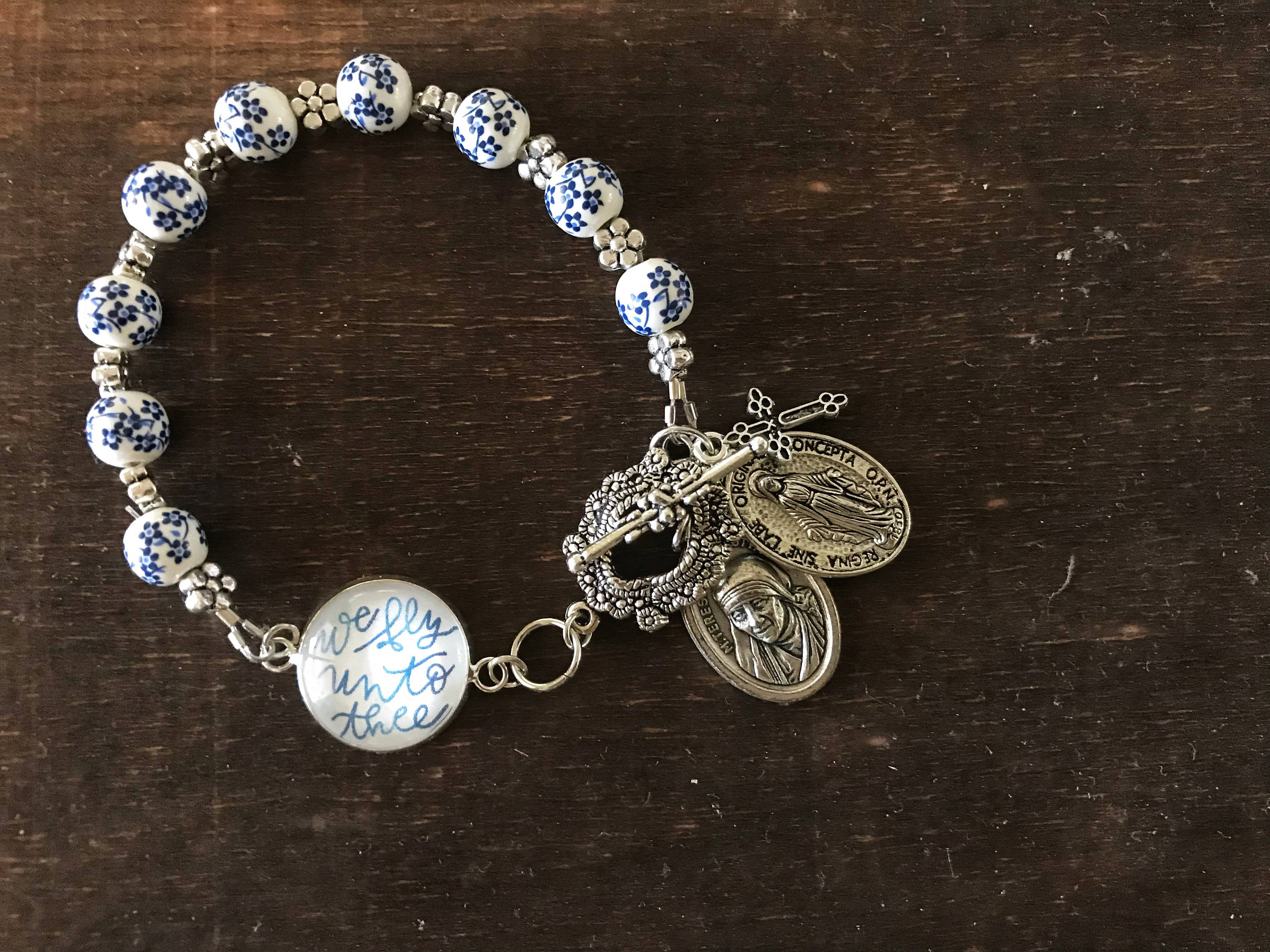 Catholic Bracelet * Catholic Jewelry * Flying Novena Bracelet * Mother