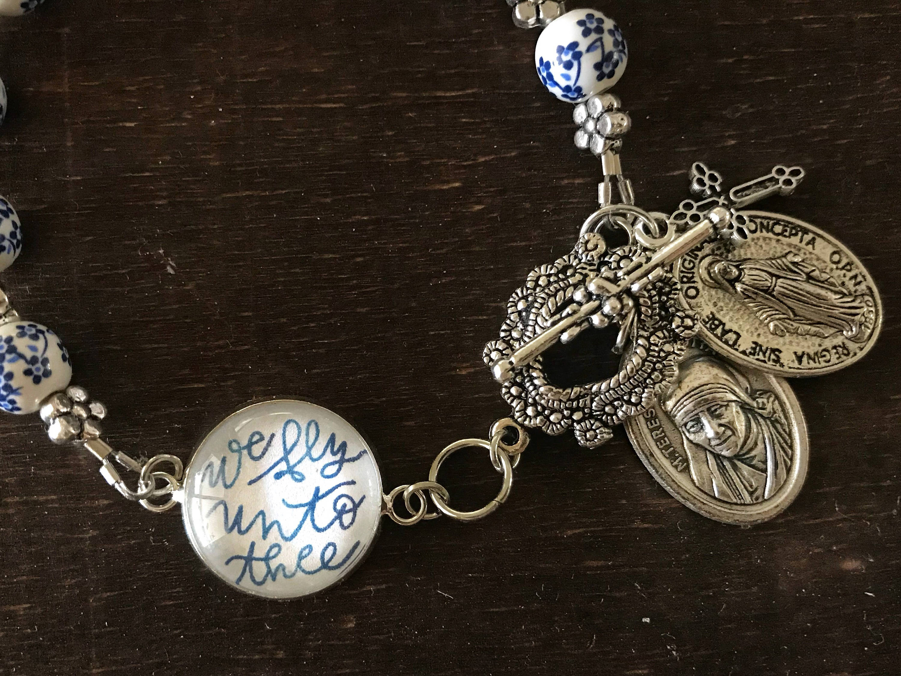 Catholic Bracelet Catholic Jewelry Flying Novena Bracelet Mother Teresa Prayer Bracelet