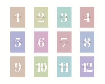 Neutral Baby Milestone Cards | Instant Download