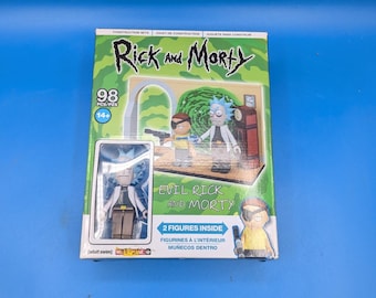 McFarlane Toys Rick and Morty Evil Rick and Morty Construction Set 98 pcs Sealed