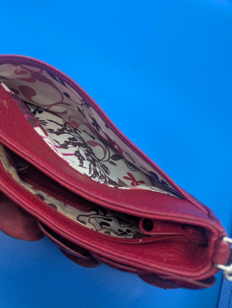 Brighton Handbag Red 9.5L” X 6”H X 2”W image 8