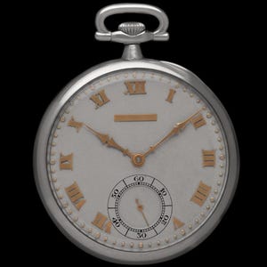 1914 Vacheron & Constantin for Merimont Mens Art Deco 44mm Pocket Watch - Platinum