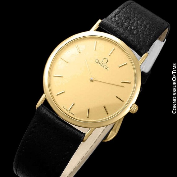 omega deville gold watch