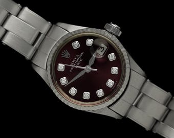 1968 Rolex Vintage Ladies Date Datejust Watch - Stainless Steel, 18K White Gold & Diamonds