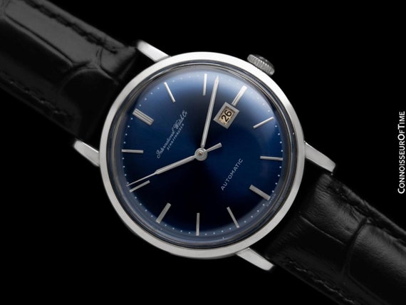 1960 IWC Vintage Mens Fulls Size Watch Cal. 8531 Automatic With Date Stainless Steel Etsy Canada