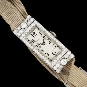 1920's Tiffany & Co. Ladies Art Deco Watch - Platinum and Diamond