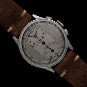 1940&#39;s Gallet Vintage Regulator Mens Chronograph Watch - Stainless Steel