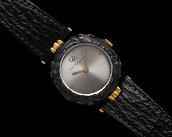Carrera y Carrera Ladies Leopard Watch with Boxes - 18K Gold & Sculptured Titanium