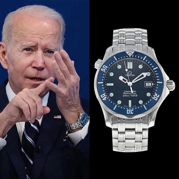 Omega "Joe Biden's" James Bond Seamaster Midsize 300M Professional Diver, Stainless Steel - 2561.80.00