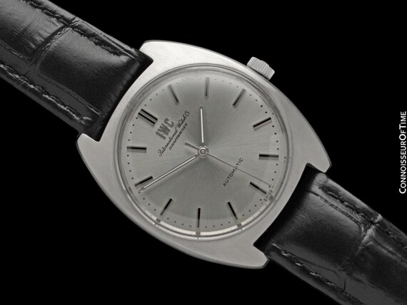 1971 IWC Vintage Mens Full Size Watch Cal. 854B Pellaton Automatic Stainless Steel Etsy